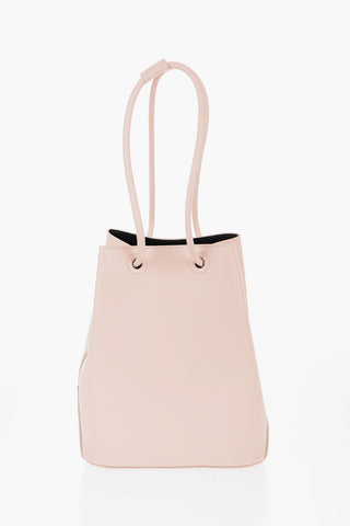 Leather Shopping Bag with Adjustable Handles