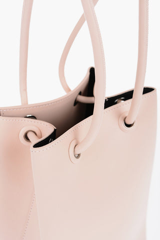 Leather Shopping Bag with Adjustable Handles