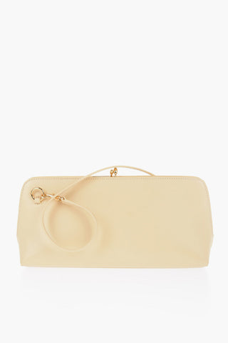 Leather Handbag with Removable Shoulder Strap