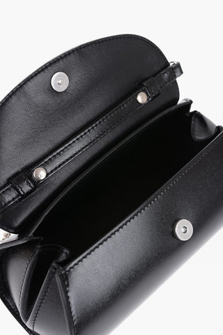 Brushed Leather CANNOLO Trunk Bag with Chain Strap
