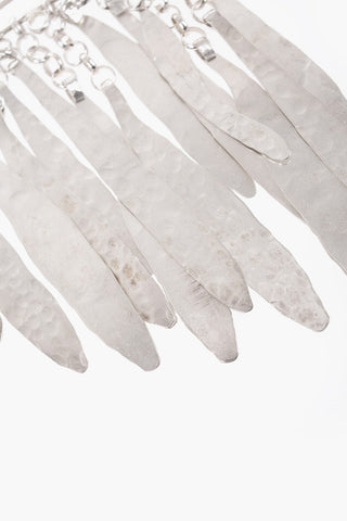 Silver-plated Brooch with Pendants