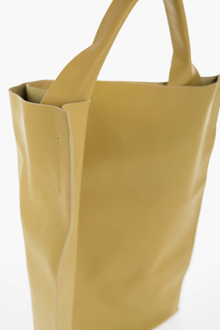 Leather Shopping Bag with Inner Pocket