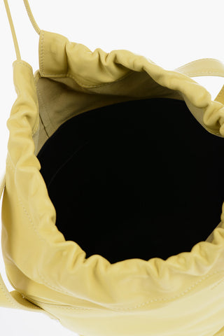 Leather Bucket Bag with Removable Shoulder Strap