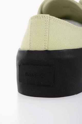 Rubber Sole JUNGLE Canvas Lace-up Sneakers