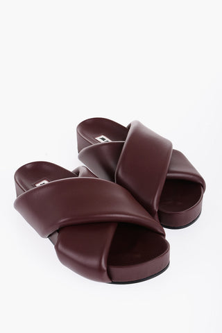 Sandali in Pelle con Design Criss Cross