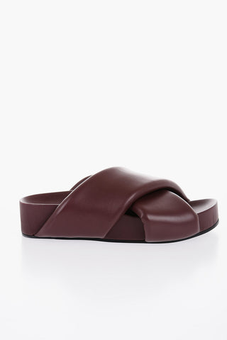 Sandali in Pelle con Design Criss Cross
