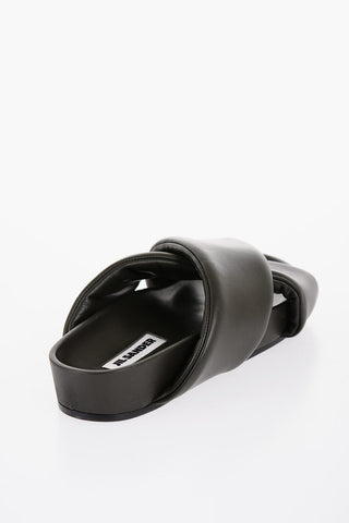 Criss Cross Designed Leather Sandals