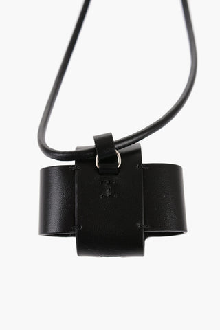 Leather Airpods Case with Snap Closure