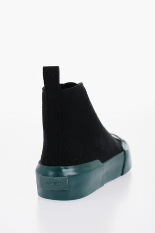 Schnür-Sneaker JUNGLE aus Canvas mit Gummisohle