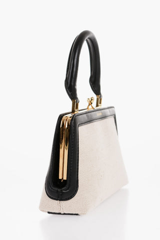 Borsa Mini in Tela con Tracolla Rimovibile