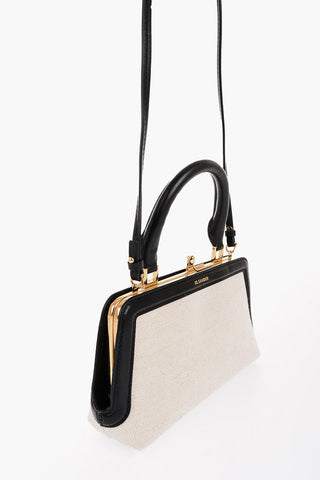 Borsa Mini in Tela con Tracolla Rimovibile