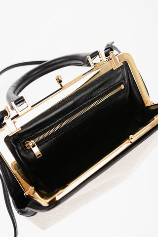 Borsa Mini in Tela con Tracolla Rimovibile