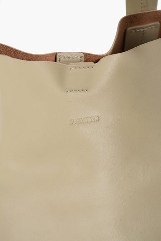 Leather TAPE Shopping Bag with Adjustable Shoulder Strap