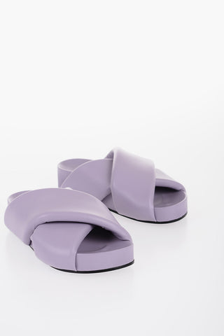 Sandali in Pelle con Design Criss Cross