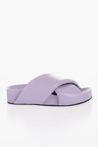 Sandali in Pelle con Design Criss Cross