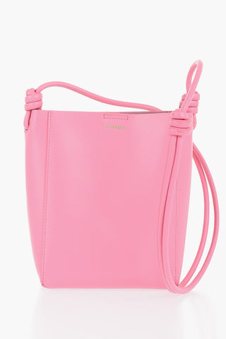 Leather Crossbody Bag with Knot Detail
