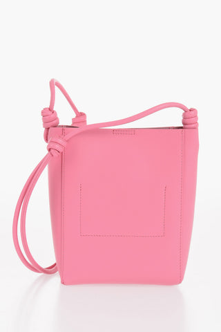 Leather Crossbody Bag with Knot Detail