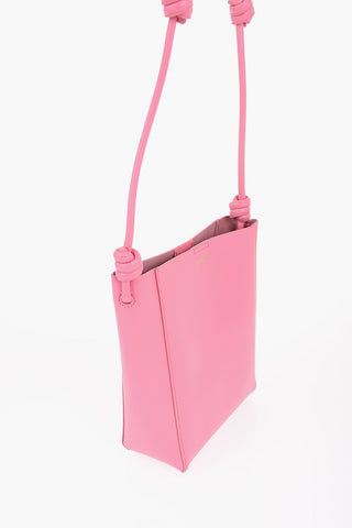 Leather Crossbody Bag with Knot Detail