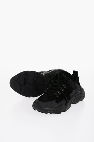 Sneakers in Suede HAIRY con Suola Chunky