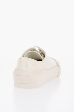 Schnür-Sneaker aus Leder mit Gummisohle