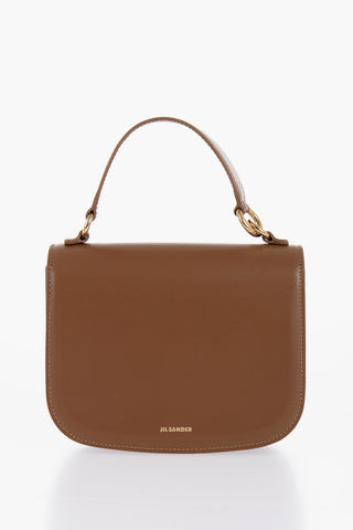 Leather HALO Handbag with Removable Shoulder Strap
