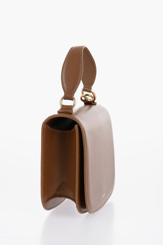 Leather HALO Handbag with Removable Shoulder Strap