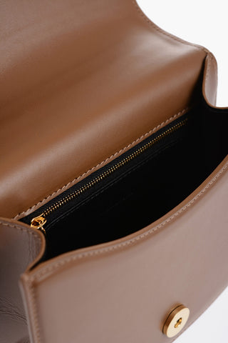 Leather HALO Handbag with Removable Shoulder Strap