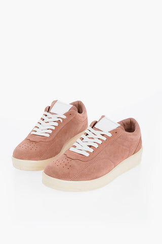 Niedrige Wildleder-Sneaker mit Gummisohle
