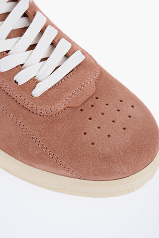 Niedrige Wildleder-Sneaker mit Gummisohle