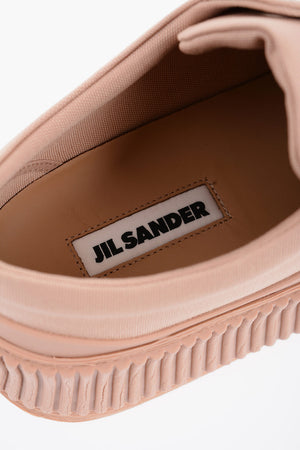 Sneakers Allacciate in Canvas con Suola Chunky