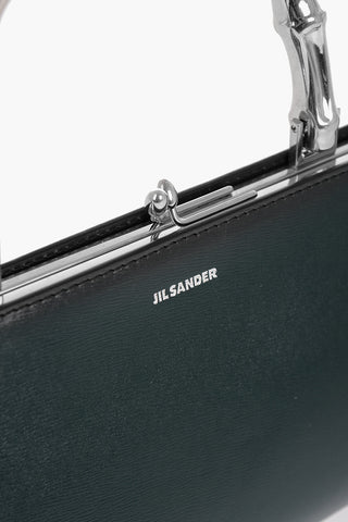 Borsa a Mano in Pelle con Chiusura a Scatto