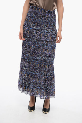 Gonna Floreale in Chiffon con Vita Elastica