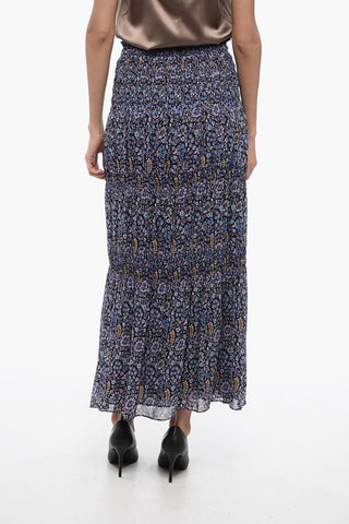 Gonna Floreale in Chiffon con Vita Elastica