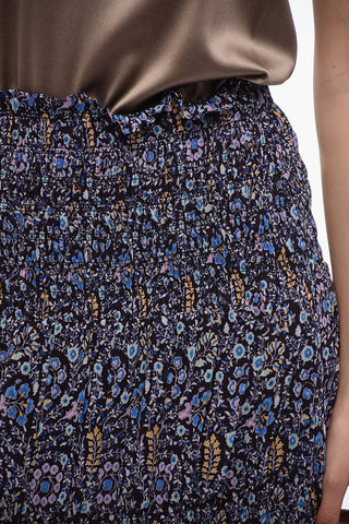 Gonna Floreale in Chiffon con Vita Elastica