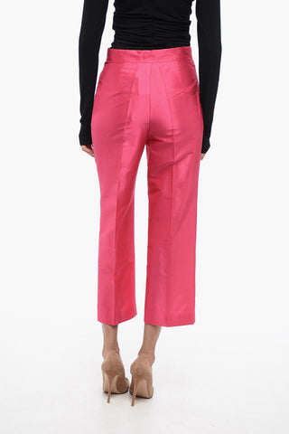 STUDIO Silk ANDE Pants with Straight Leg