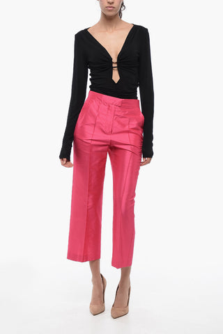 STUDIO Silk ANDE Pants with Straight Leg