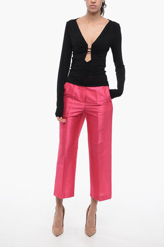 Top Effetto Sheer con Drappeggio