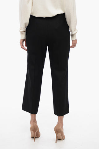 Pantaloni Crop a Gamba Diritta