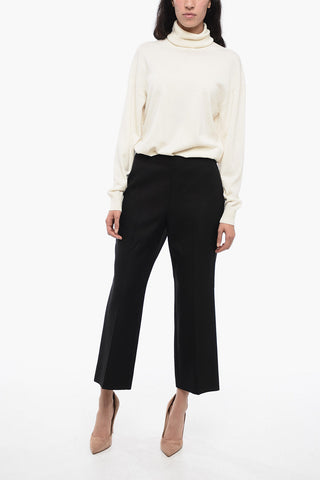 Pantaloni Crop a Gamba Diritta