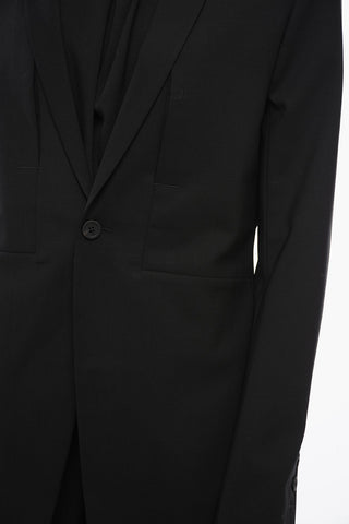 LUXOR Wool Blend FOGPOCKET Blazer with Double Split