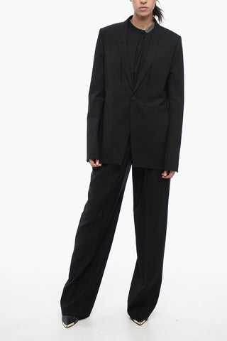 LUXOR Wool Blend FOGPOCKET Blazer with Double Split