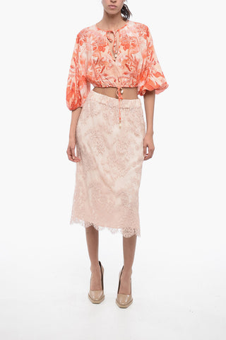 Linen LYRE Blouse with Puffed Sleeves