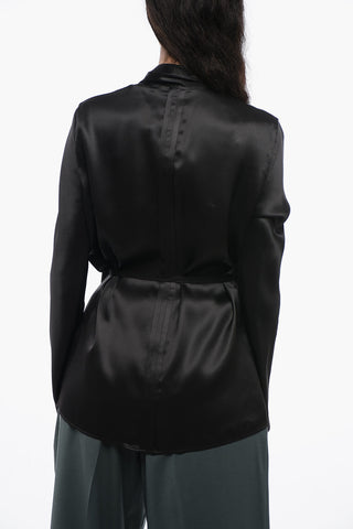Blusa In Seta ERNESITNE con Dettaglio Tie Neck