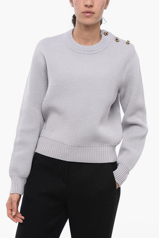 Wool Sweater with Metal Application