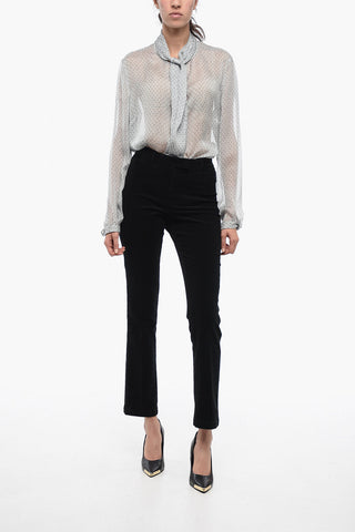 Pantaloni Straight-Fit in Velluto a Coste