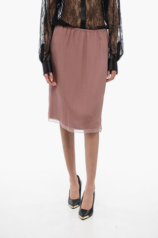Double-layered Skirt with Lingerie Style