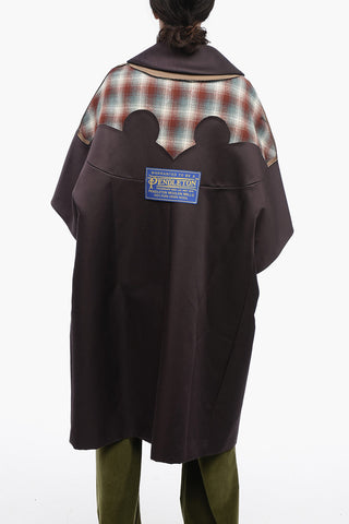 MM4 Patchwork Oversized Coat with 3/4 Sleeves