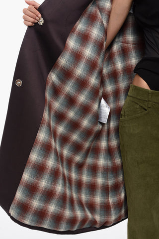 MM4 Patchwork Oversized Coat with 3/4 Sleeves