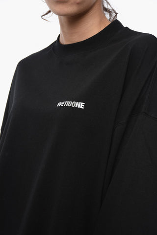 Long-Sleeved UNISEX Crewneck T-Shirt with Contrasting Logo