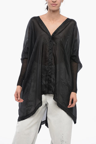 LIDO Cotton Chiffon ZERO Shirt with Cape Sleeves